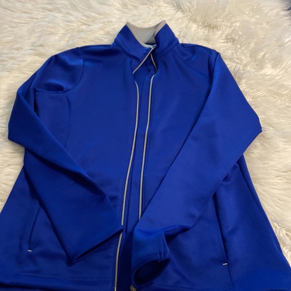 ANTIGUA Women Jacket beautiful blue color with from zipper BNWOT size M - Picture 13 of 16